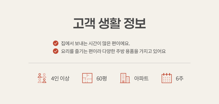 부산시 사상구 신주례LG1차 아파트 60평, 고객 생활 정보 카드