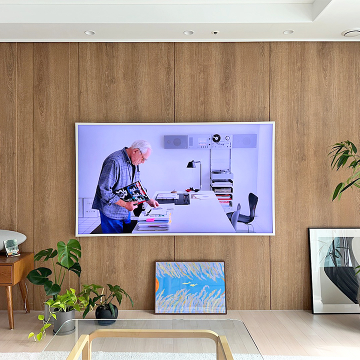 따뜻한 느낌이 포인트인 LX Z:IN 우드 필름으로 시공한 우리집 거실