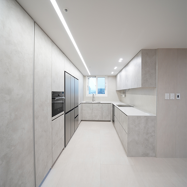 [50평대 아파트 인테리어] 패턴이 돋보이는 어반 나이트로 연출한 분당 파크타운롯데아파트