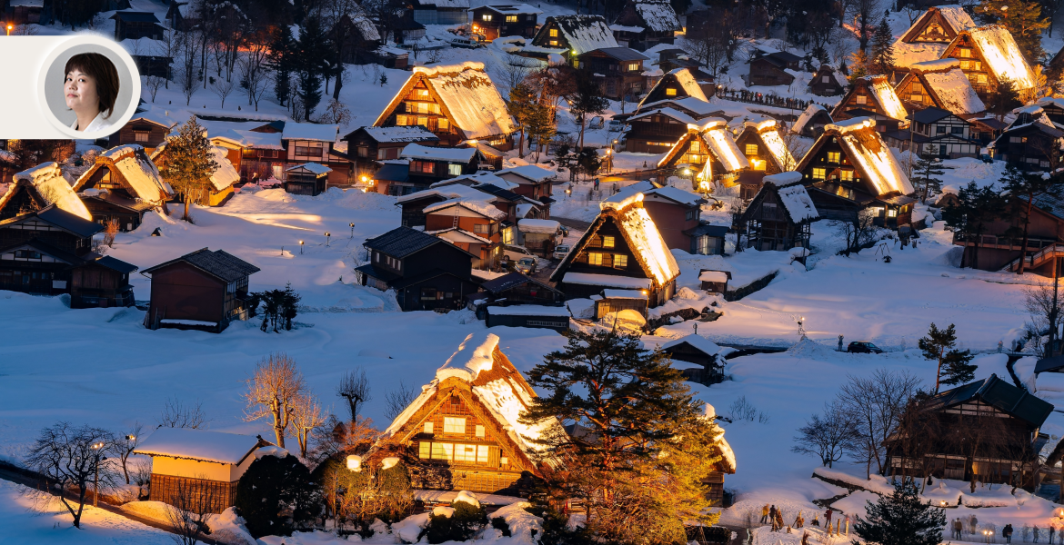 겨울의 홋카이도 건축