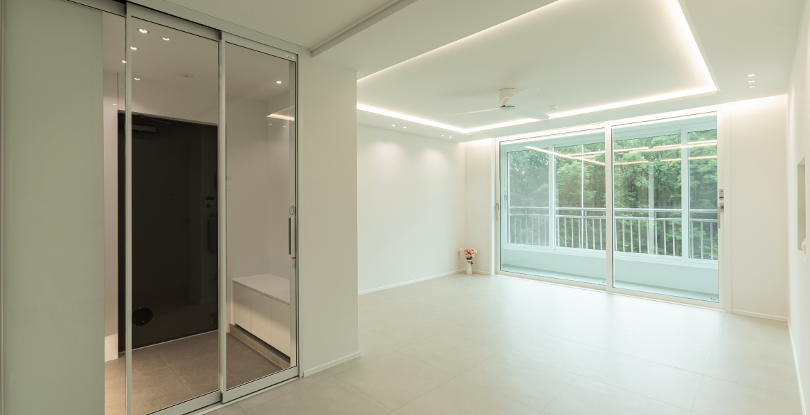 LX Z:IN 창호 뷰프레임으로 액자 같은 뷰를 담은 미니멀한 공간 완성