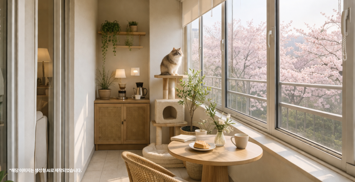 봄을 즐기는 홈카페부터 펫룸 공간까지